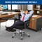 Costway Mesh Office Chair Recliner Desk Chair Height Adjustable w/Footrest Black